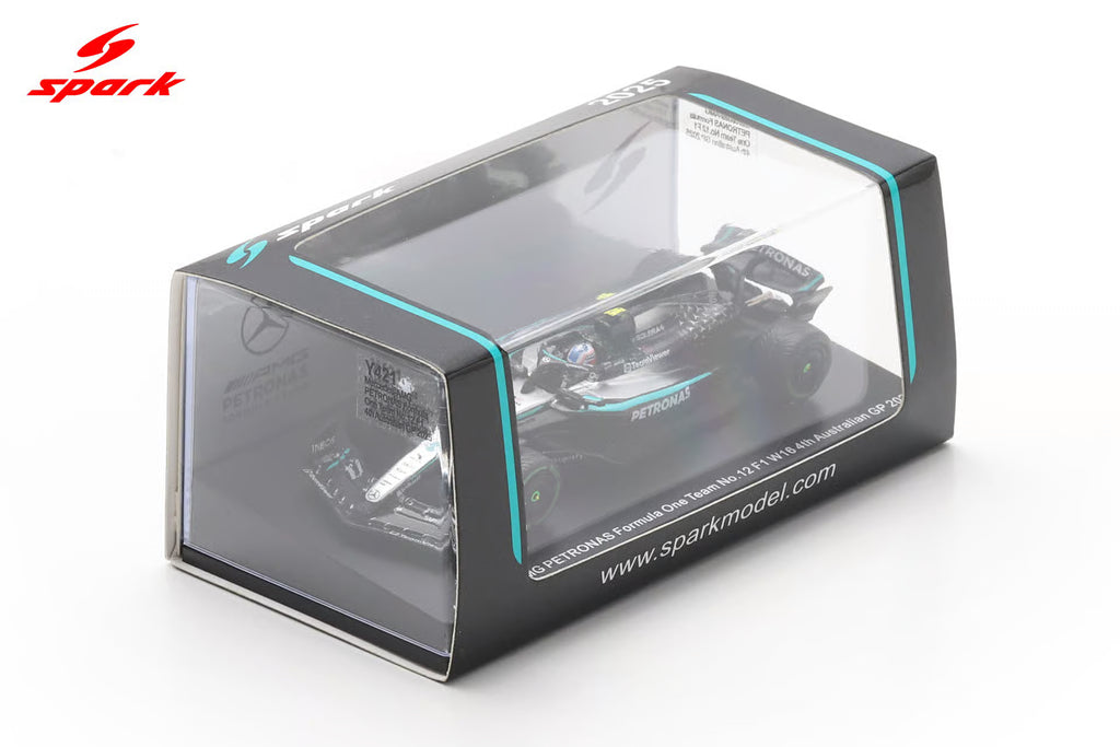 Mercedes W16 No.12 Mercedes-AMG PETRONAS Formula One Team 4th Australian GP 2025 Kimi Antonelli