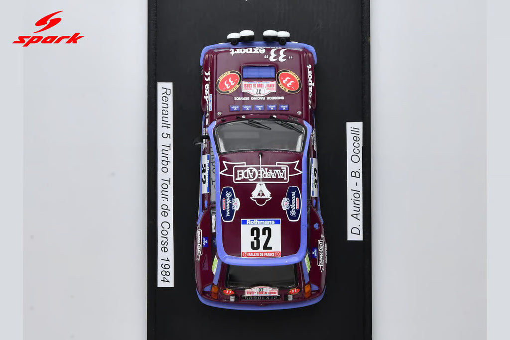 Pre-Order - Renault 5 Turbo No.32 Tour de Corse 1984 Limited 300 1:43