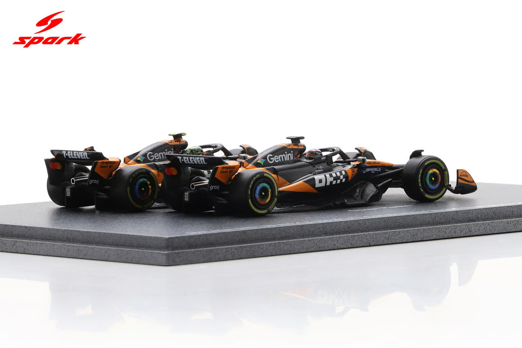 McLaren MCL39 No.4 & No.81 Formula 1 Constructors' Champion 2025 Lando Norris & Oscar Piastri
