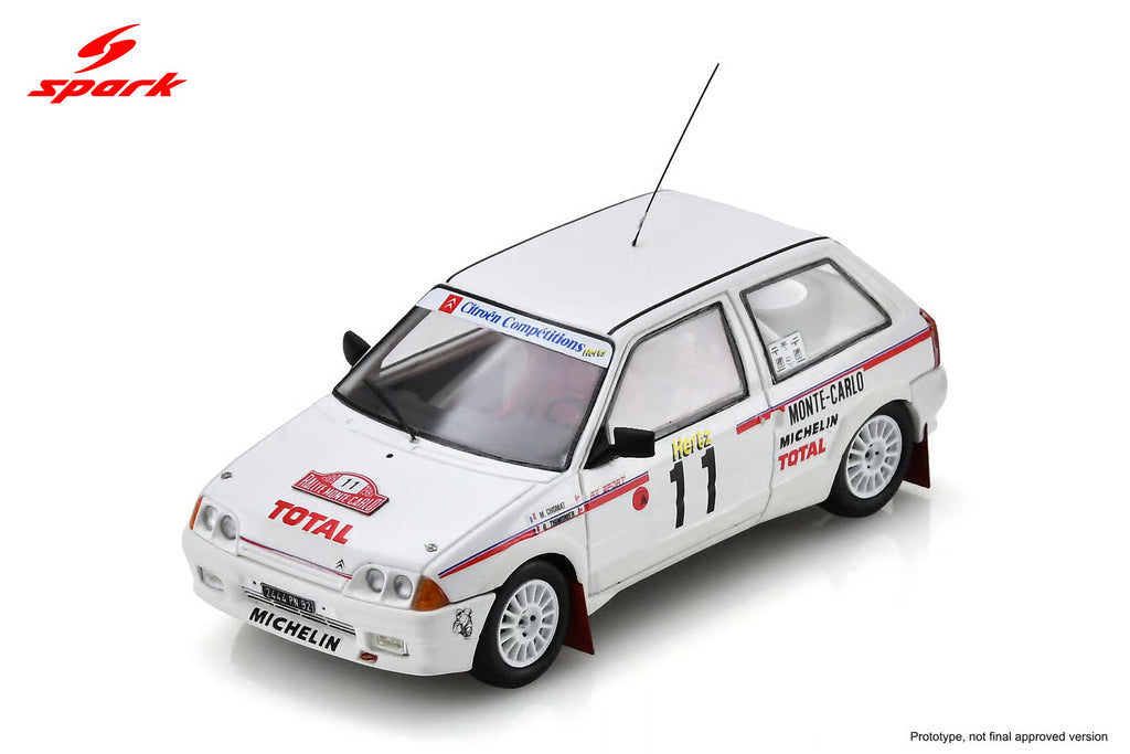 Pre-Order Citroën AX No.11 Monte Carlo Rally 1988 M. Chomat - G. Thimonier