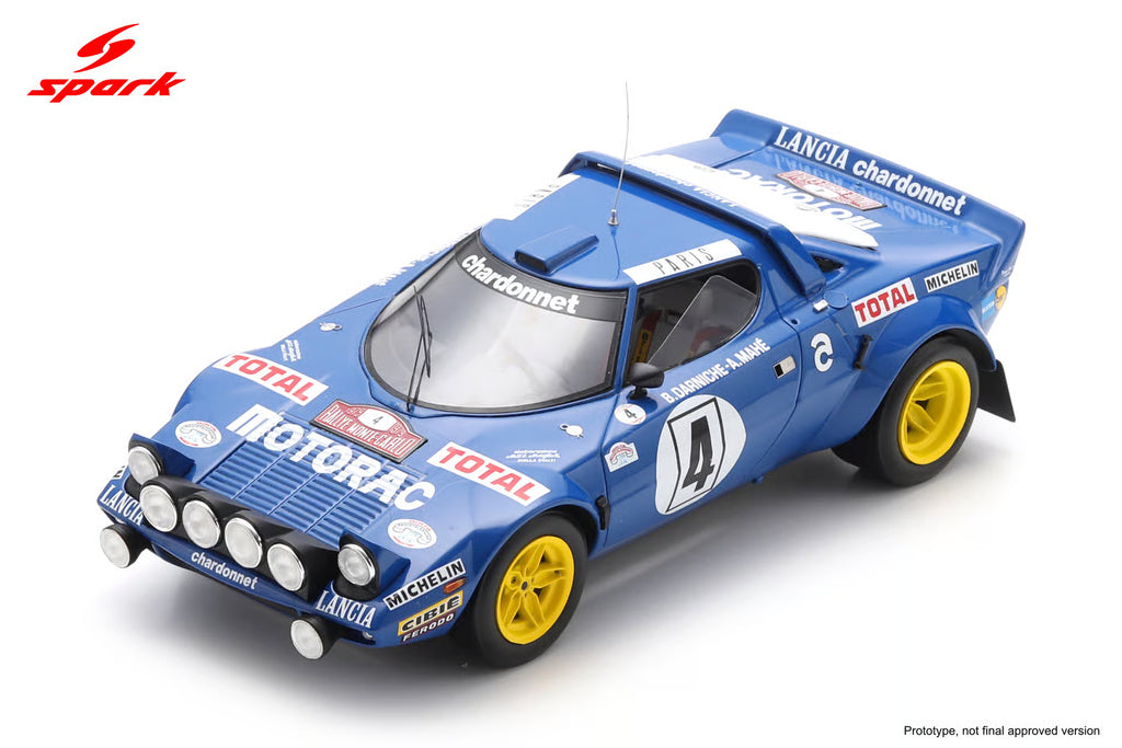 Pre-Order Lancia Stratos No.4 Winner Monte Carlo Rally 1979 B. Darniche - A. Mahé