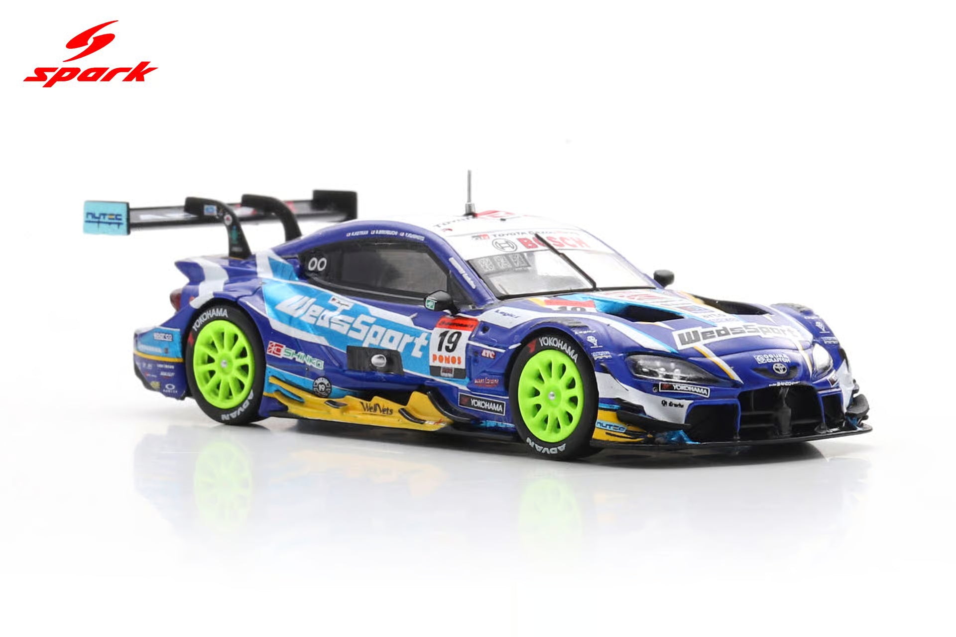 WedsSport ADVAN GR Supra TGR TEAM WedsSport BANDOH No.19 GT500 SUPER GT 2025 Y. Kunimoto - S. Sakaguchi