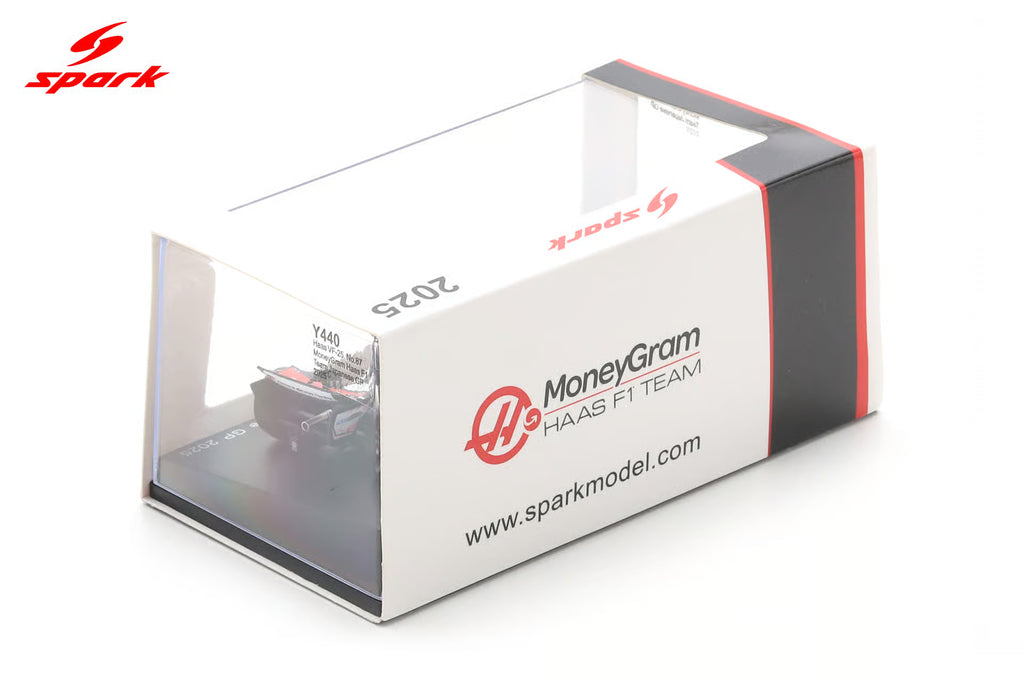 Pre-Order Haas VF-25 No.87 MoneyGram Haas F1 Team Japanese GP 2025 Oliver Bearman 1:64