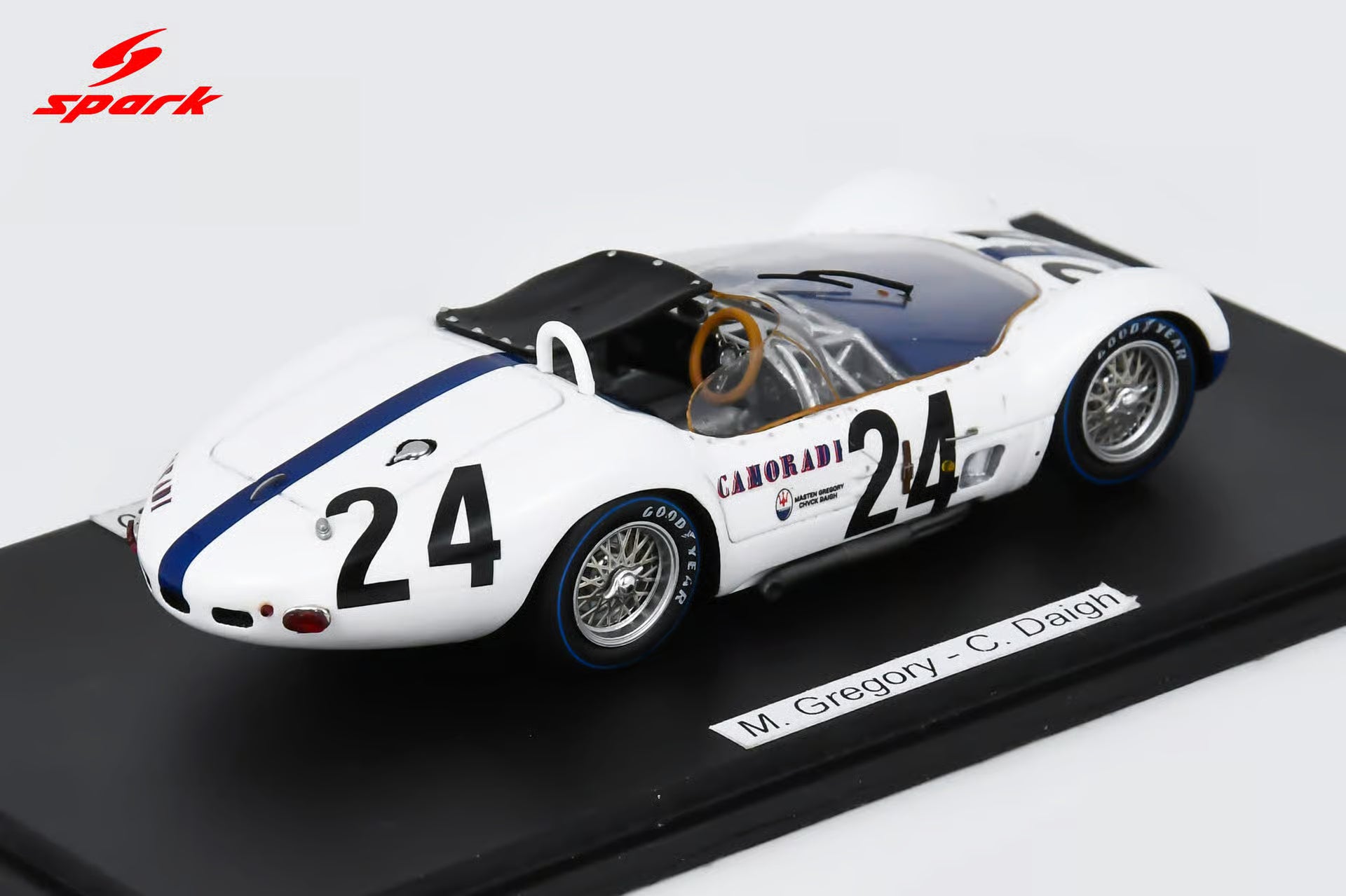 Maserati Tipo 61 No.24 24H Le Mans 1960 M. Gregory - C. Daigh 1:43