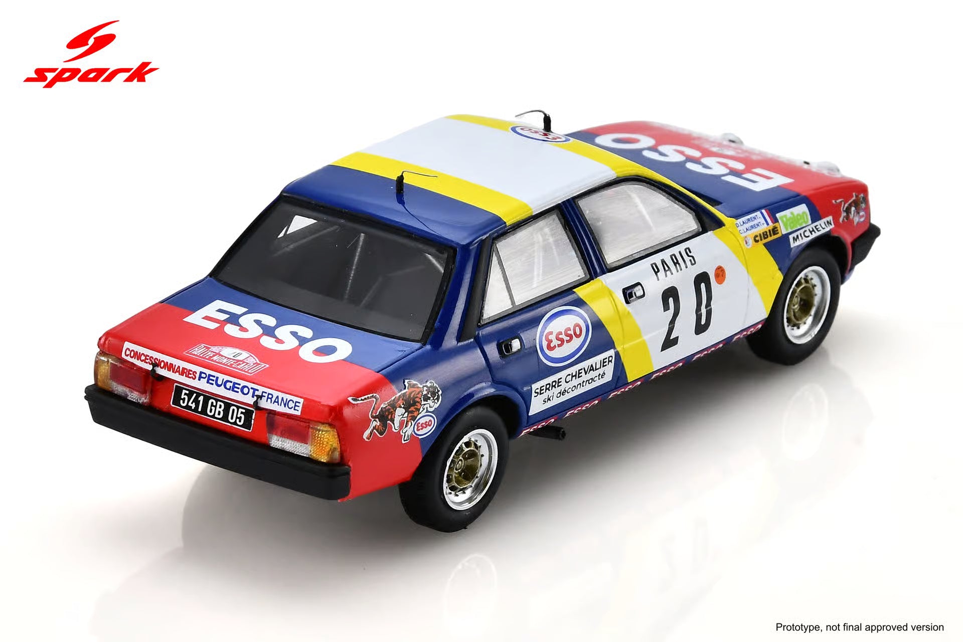 Pre-Order Peugeot 505 STI No.20 Monte Carlo Rally 1982 C. Laurent - D. Laurent