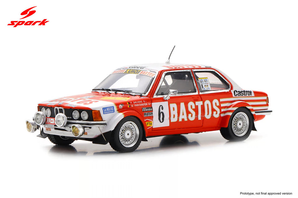 Pre-Order BMW 323i Gr 2 No.6 5th Condroz Rally 1982 P. Snijers - G. van Oosten