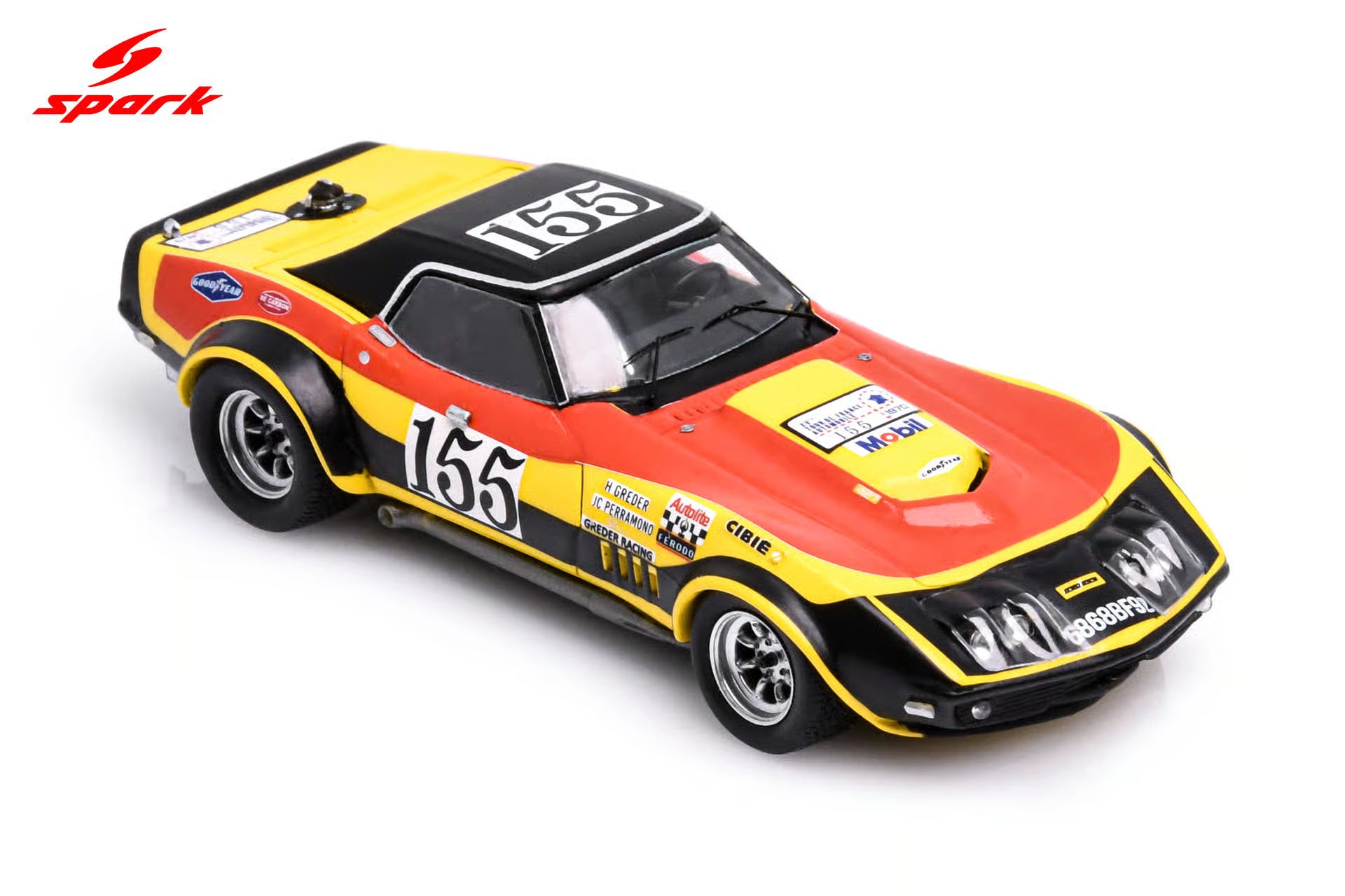 Chevrolet Corvette C3 No.155 Tour de France 1970 H. Greder - J-C. Perramond Limited 500 1:43