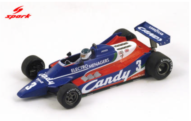 Pre-Order - Tyrrell 010 No.3 5th Belgian GP 1980 Jean-Pierre Jarier