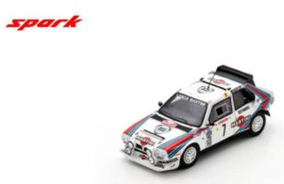 Pre-Order - Lancia Delta S4 No.7 Winner Monte Carlo Rally 1986 H. Toivonen – S. Cresto