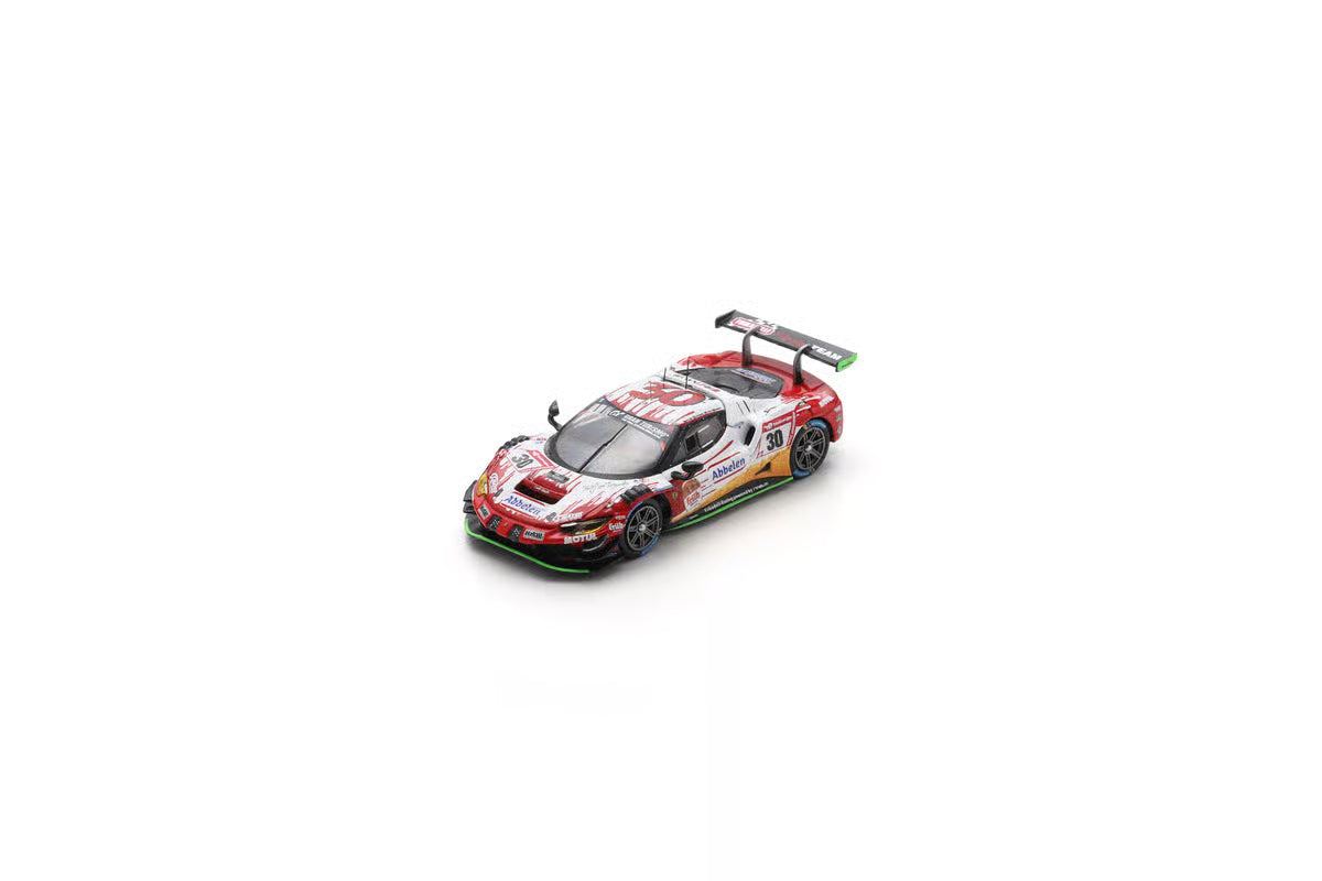 Pre-Order - Ferrari 296 GT3 No.30 Frikadelli Racing Team Winner 24H Nürburgring 2023 E. Bamber – N. Catsburg – D. Pittard – F. Fernandez Laser 1:64