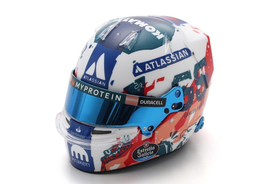 Pre-Order - Williams Racing Helmet - Carlos Sainz - Mexican GP 2025 1:5